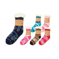 Child's Sherpa Lined Socks Assorted
