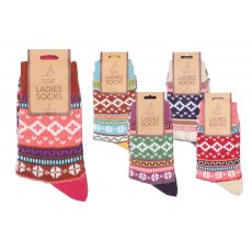 Fairisle Printed Socks