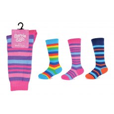 Striped Wellington Boot Sock