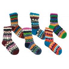 Sherpa Lined Wool Socks Assorted