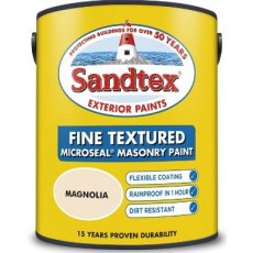 Sandtex Textured Masonry Paint 5L Magnolia