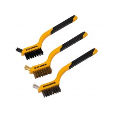 Roughneck Mini Wire Brush Set 3 Pack