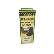 Drews Black Extra Strong Waterproof Large Tractor Seat Cover