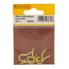 Unshouldered Cup Hook 25mm 5 Pack