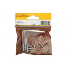 Centurion Zinc Plated Corner Brace 4 Pack