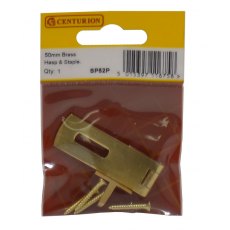 Brass Hasp & Staple 50mm