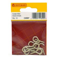 Curtain Wire Hooks & Eyes 10 Pack