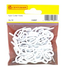 Nylon Curtain Hooks 50 Pack