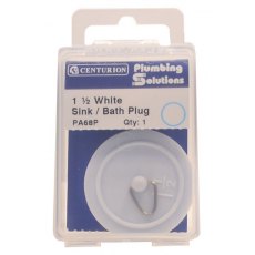 Sink & Bath Plug White