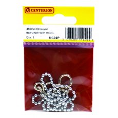 Sink & Basin Ball Chain with Hooks 18'