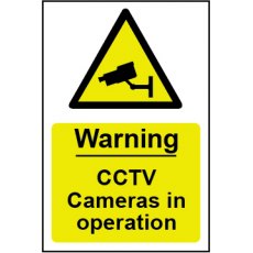 PVC Sign CCTV Cameras In Operation