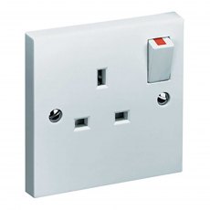 Single Switched Socket 13amp