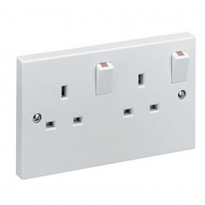 Twin Switched Socket 13amp
