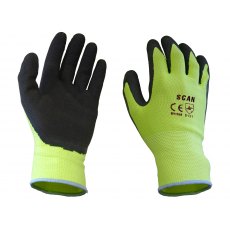 Scan Yellow Foam Latex Coated Glove