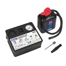 Sealey Tyre Inflator & Emergency Puncture Sealant Kit 12V