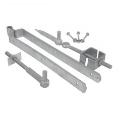 HINGE SET ADJ 18" F/GATE W/FIXINGS