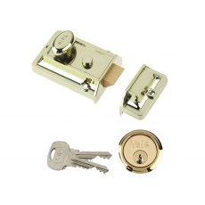 Yale Traditional Brass Night Latch 60mm