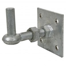 Adjustable Hook On Square Plate 4"