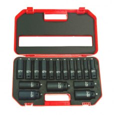 Jefferson Deep Impact Socket Set 16 Piece