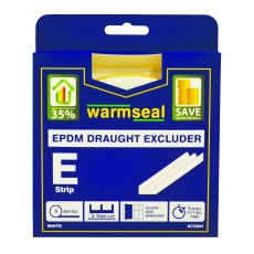 Self Adhesive Rubber Draught Excluder 'E' Strip 5m