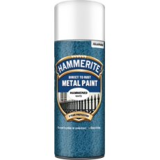 HAMMERED 400ML WHITE AERO HAMMERITE