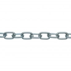 Long Link Chain Weld BZP 1m