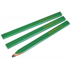 Faithfull Carpenters Pencils Green 3 Pack