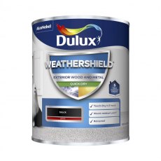 Dulux Weathershield Gloss Black 750ml