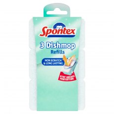 Spontex Dishmop Refill Non Scratch 3 Pack