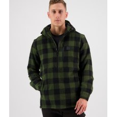 Swanndri Reidston Wool Annorak Olive Check