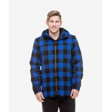 Swanndri Hudson Wool Hoody Blue Check