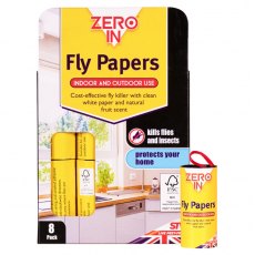 Buzz Fly Paper 8 Pack