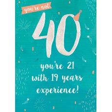 Birthday Card Age 40