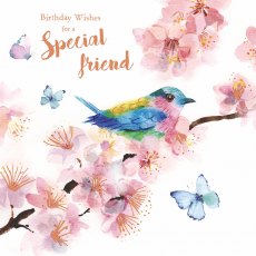 Birthday Card Birds & Blossom