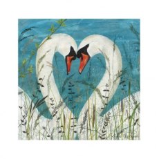 Enchanted Wildlife Card Swans