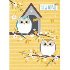New Home Card Owls