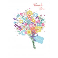 Thank You Card Flower Bouquet