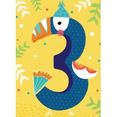 Birthday Card Age 3 Toucan