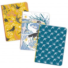 A6 Notebook Swallows, Fox & Birds 3 Pack