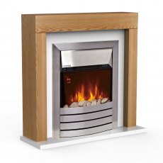Chester Oak Effect Fireplace Suite 2kw