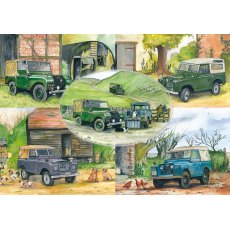 Multi Land Rover Greetings Card