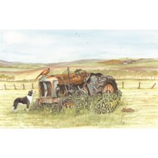 Rusty Tractor Greetings Card