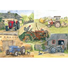 Classic Tractors Greetings Card