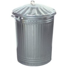 Galvanised Bin 90L