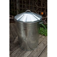 Galvanised Dustbin & Lid 18"