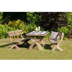 Harriet Table & Bench Set 4 Seater
