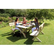 Harriet Table & Bench Set 4 Seater