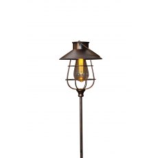 Solar Lantern Stake With Bulb Copper