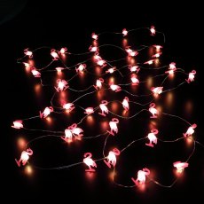 Fine Solar Wire Flamingo Lights