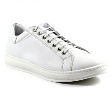 Lazy Dogz Forage Leather Trainer White Size 8